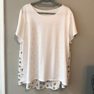 Loft outlet Blouse - floral print back -XL